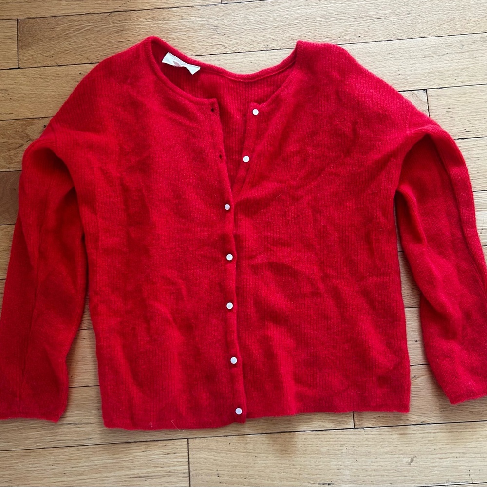 Sezane Gaspard Cardigan (Red) (Small)